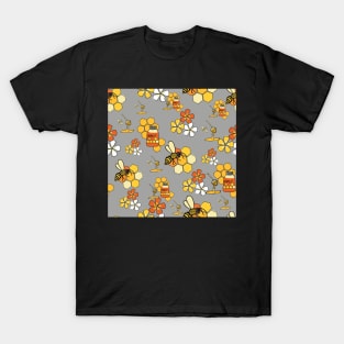 Active bees and honey T-Shirt